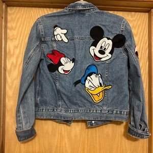 ZARA Rare Mickey Mouse Disney Jean Jacket